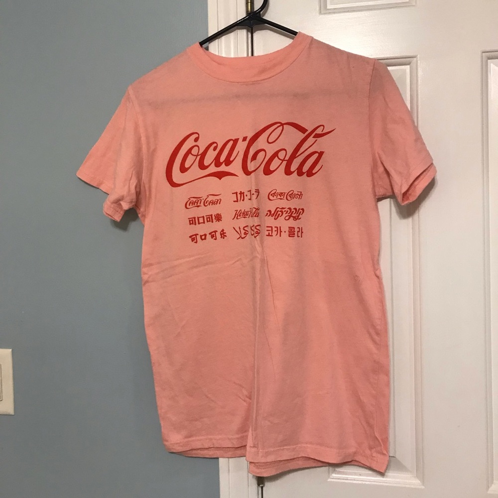 Pink coca cola t shirt